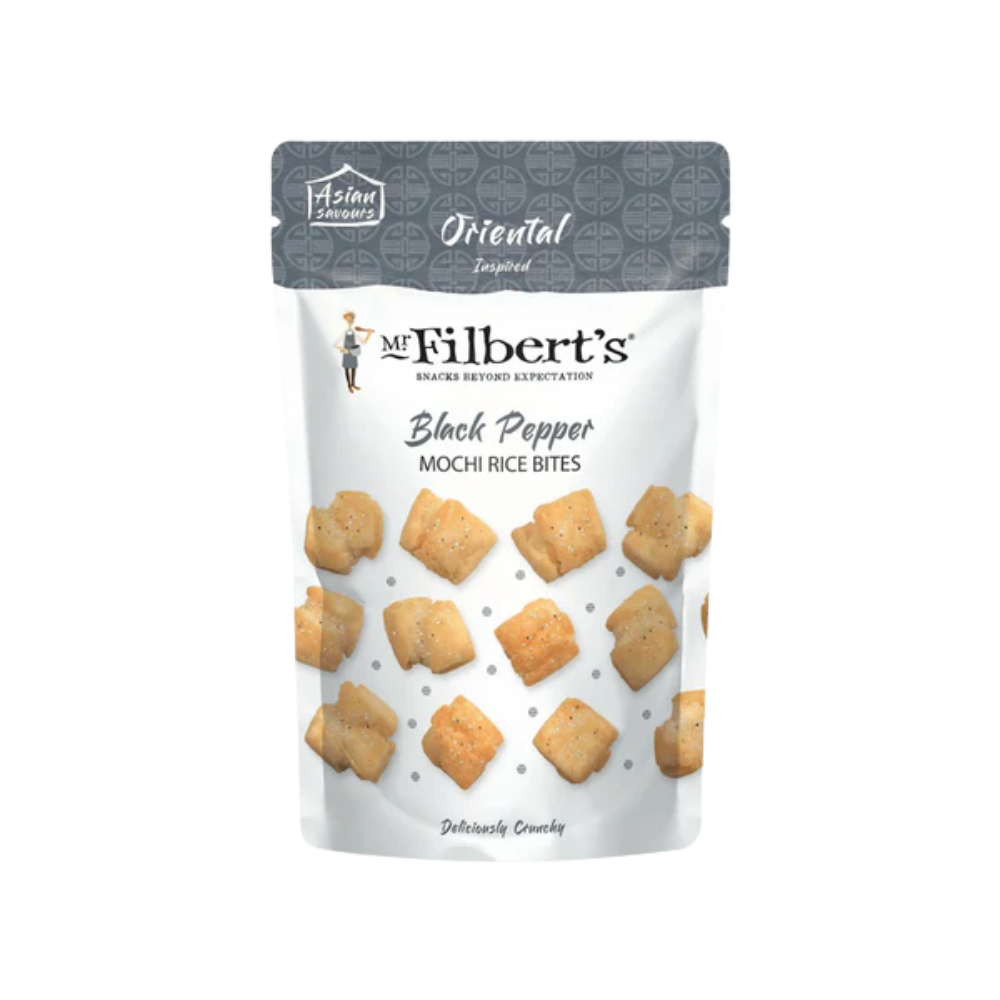 MR FILBERTS BLACK PEPPER MOCHI RICE BITES 12 X 40G