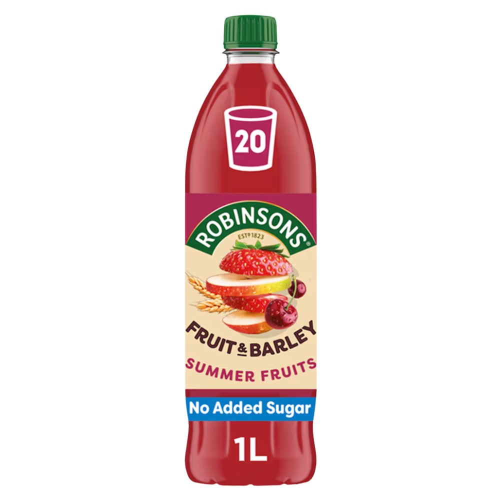 ROBINSONS SQUASH BARLEY SUMMER FRUITS PET 12 X 1L