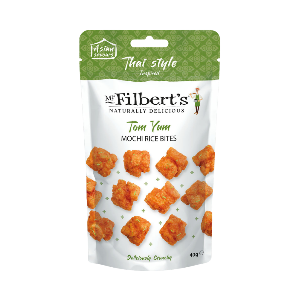 MR FILBERTS TOM YUM RICE CRACKERS 16 X 40G