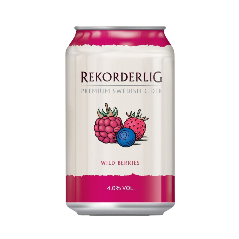 REKORDERLIG WILD BERRIES CIDER CANS 24 X 330ML