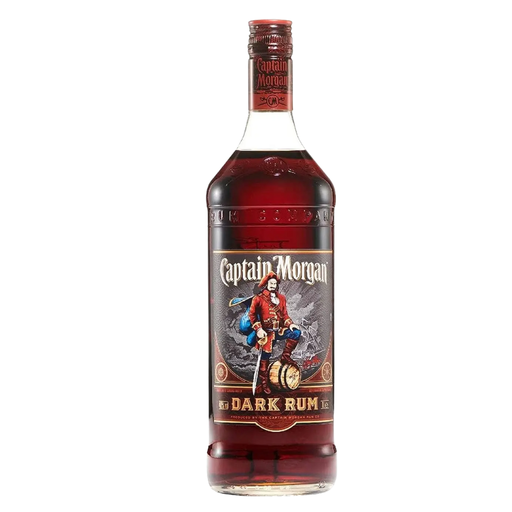 CAPTAIN MORGAN DARK RUM 40% 1 LTR