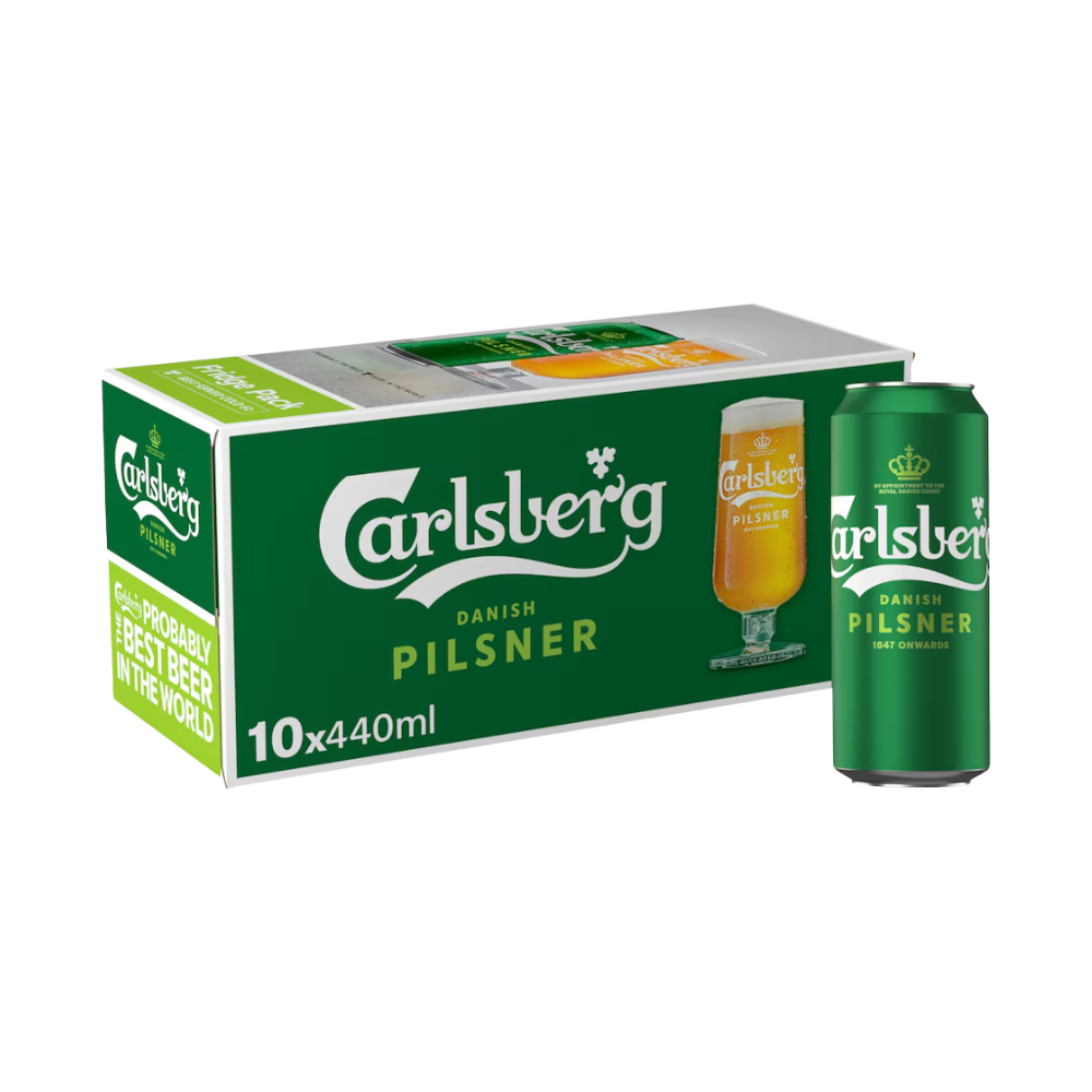 CARLSBERG PILSNER (440 ML) CAN 10 PK