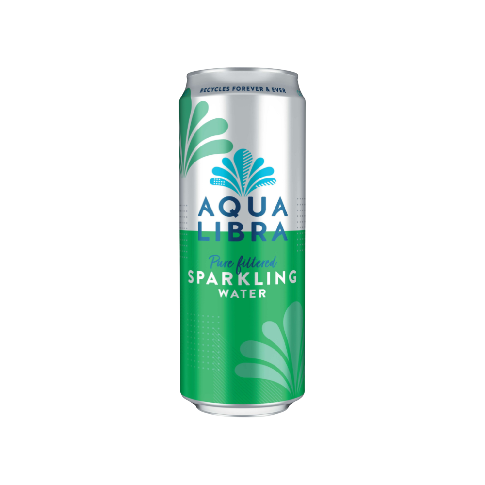 AQUA LIBRA SPRKLING WATER CAN 330 ML