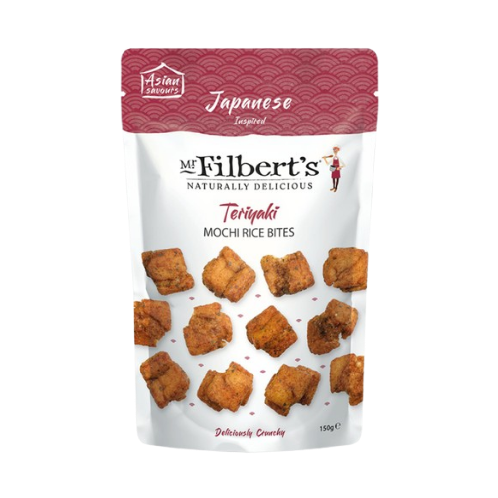 MR FILBERTS TERIYAKE RICE CRACKERS 16 X 40G