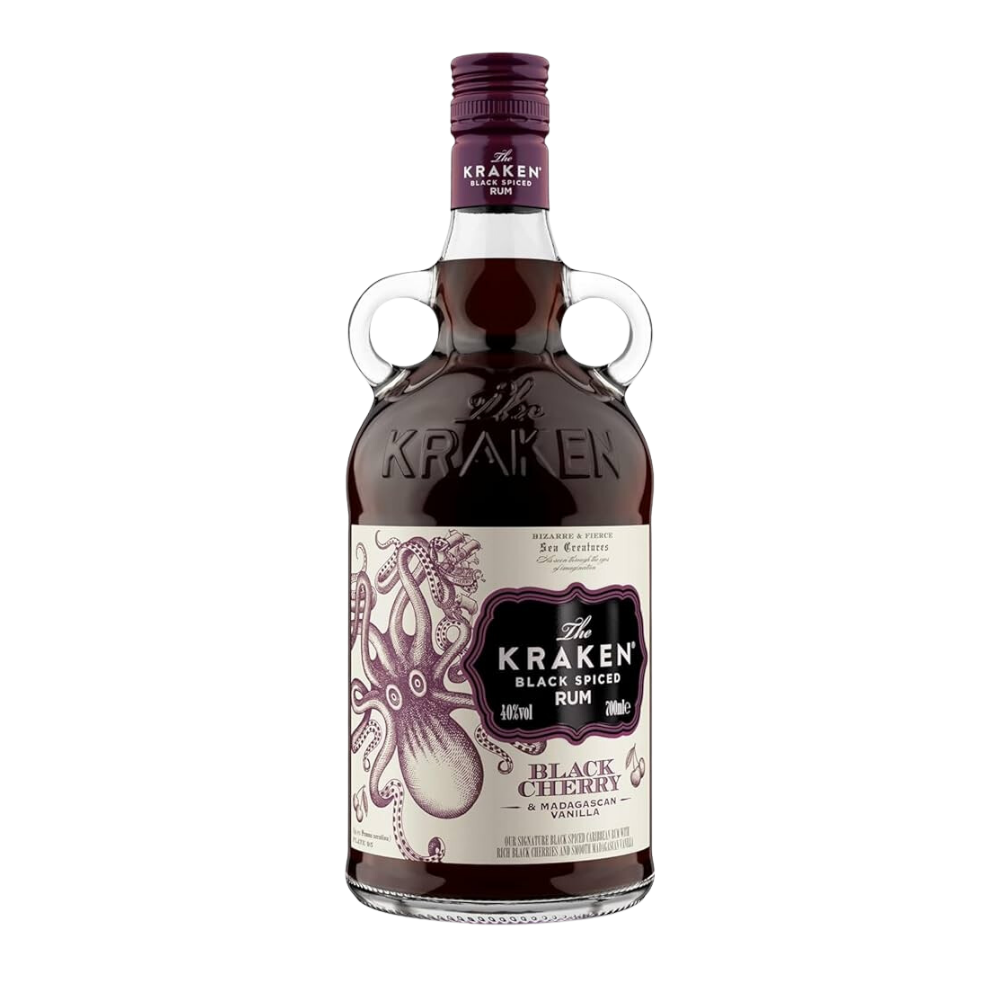 KRAKEN BLACK CHERRY & VANILLA SPICED RUM 40% 700 ML