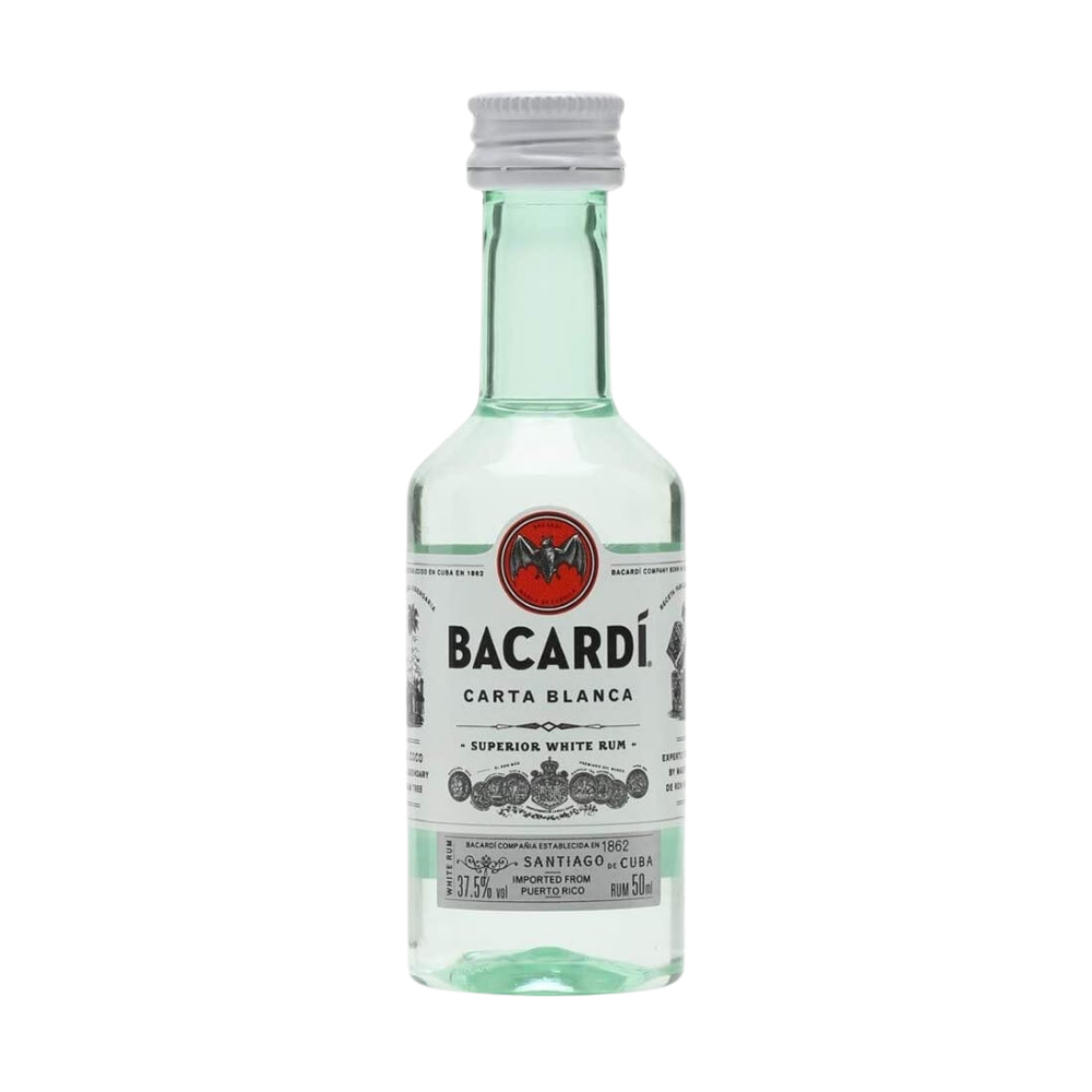BACARDI CARTA BLANCA 50 ML