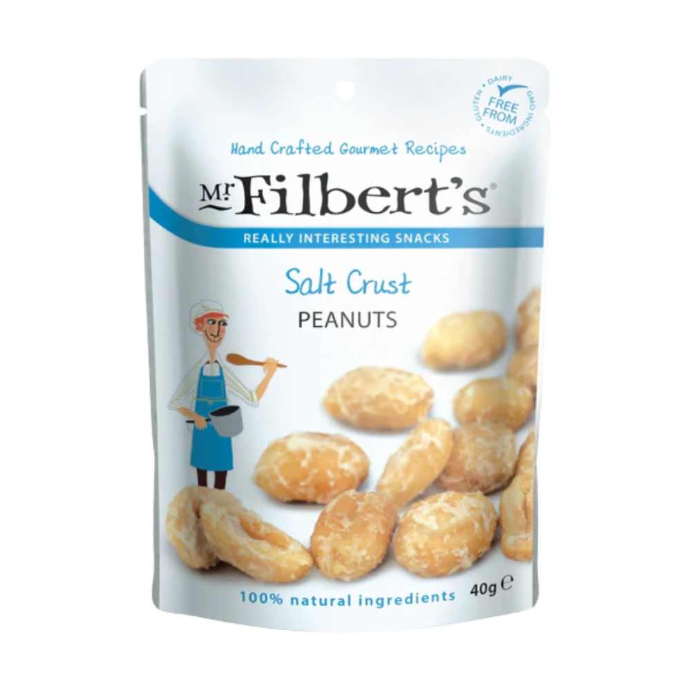 MR FILBERTS SALT CRUST PEANUTS 20 X 40G