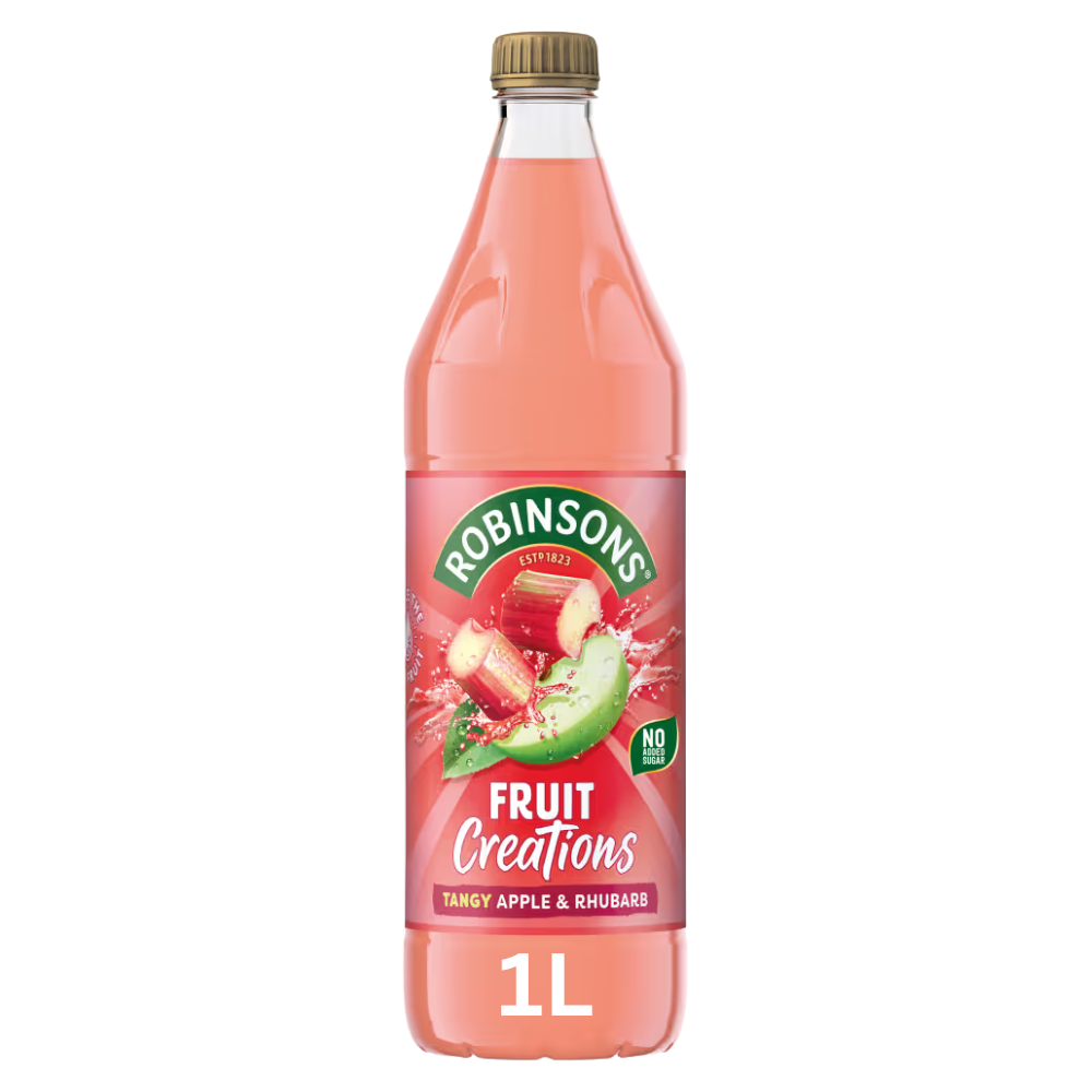 ROBINSONS CREATIONS APPLE & RHUBARB PET 12 X 1L