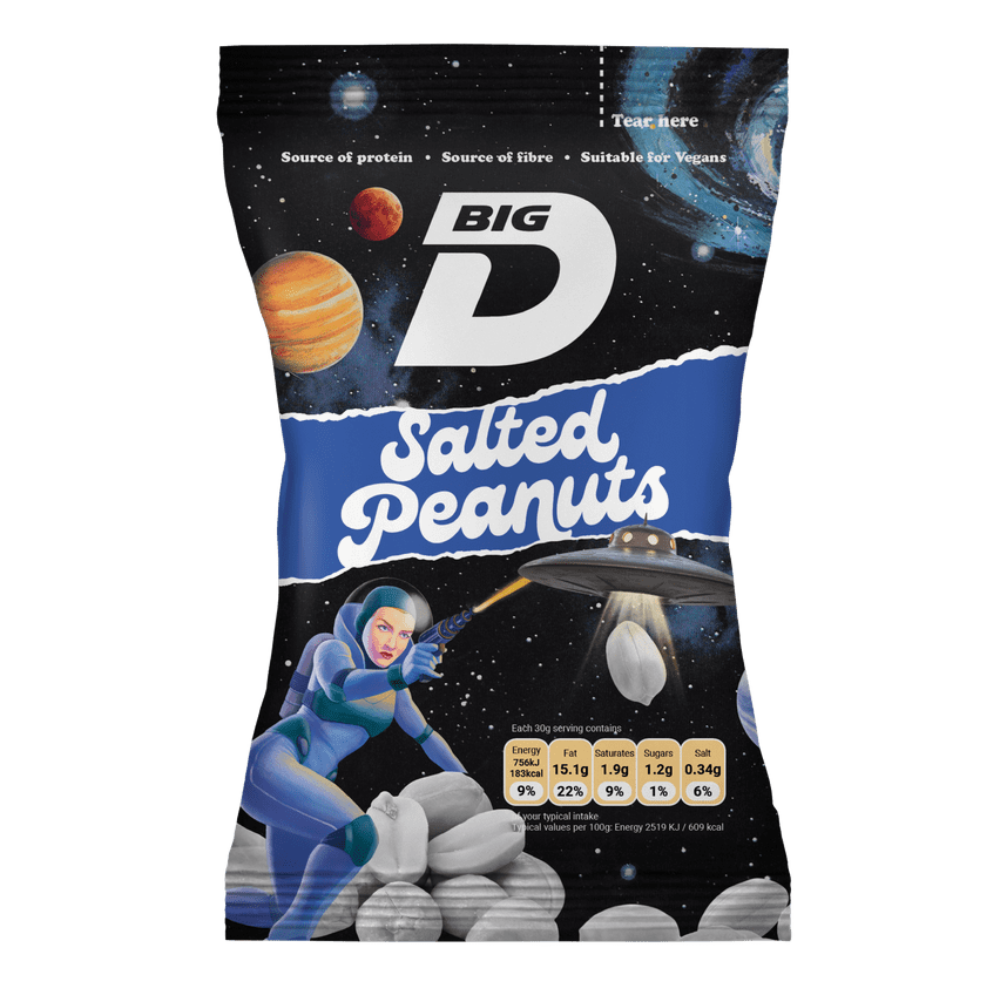BIG D SALTED PEANUTS CARD 50 GM