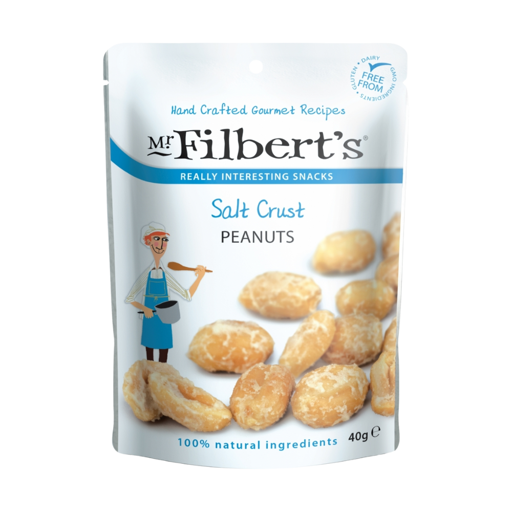 MR FILBERTS SALT CRUST PEANUTS 40 GM