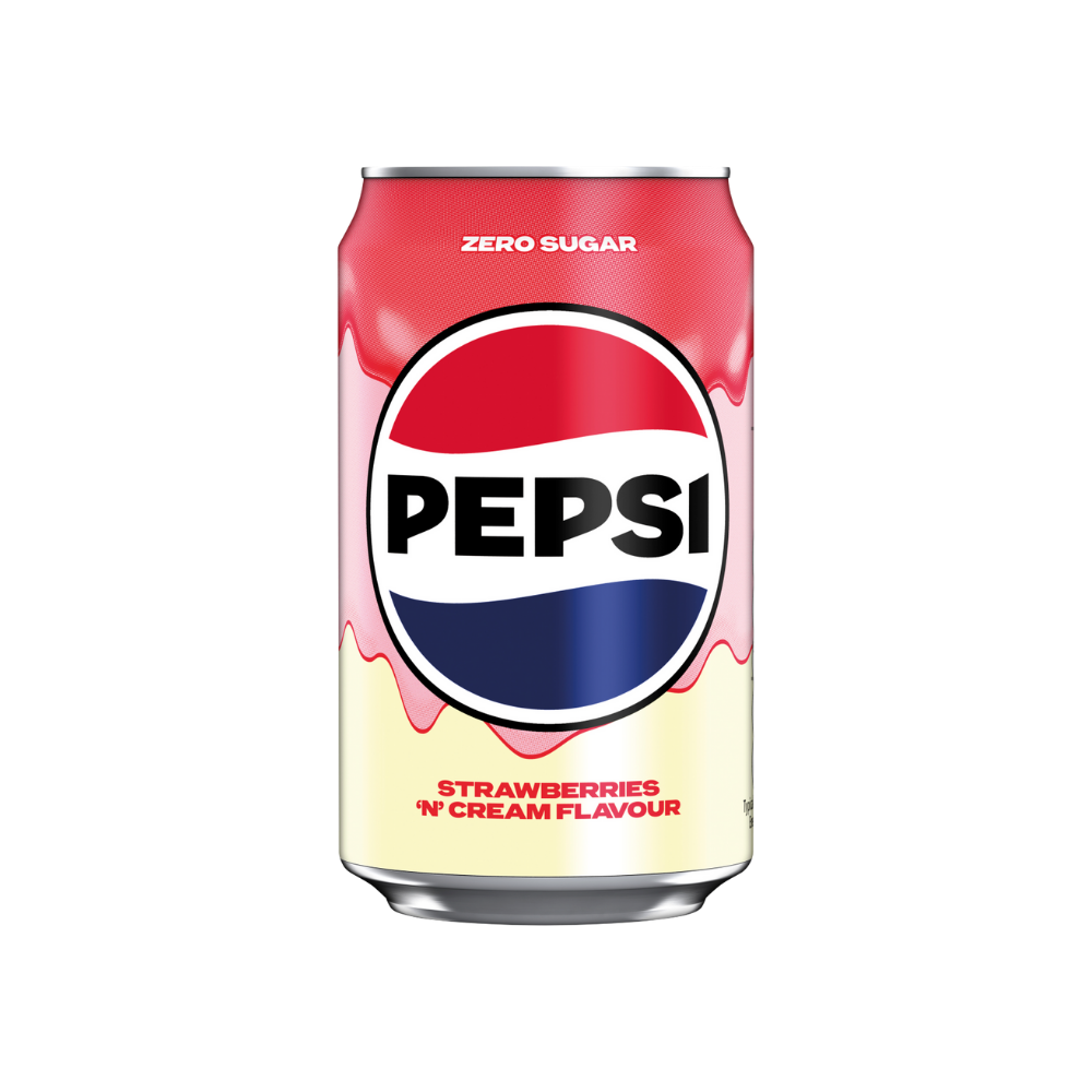 PEPSI STRAWBERRY & CREAM CAN 330 ML