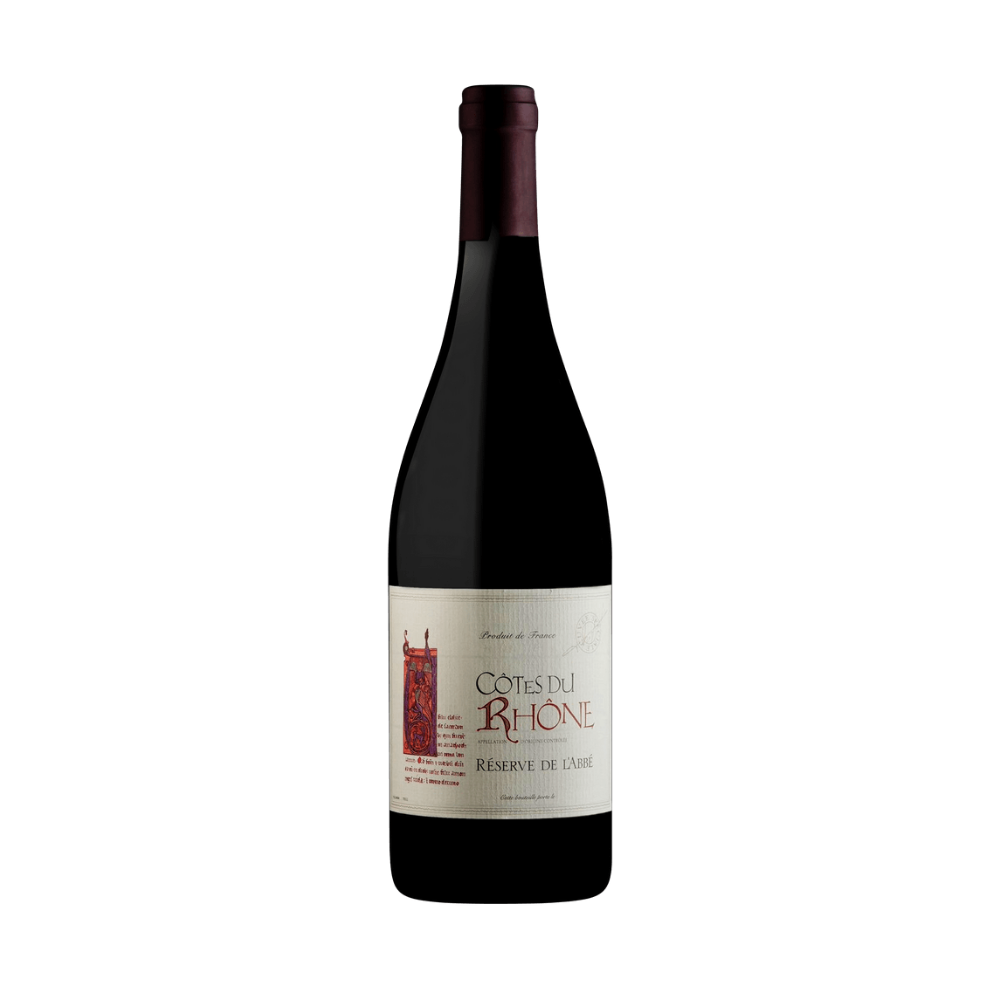 COTES DU RHONE ROUGE RESERVE DE L'ABBE 2023 750 ML