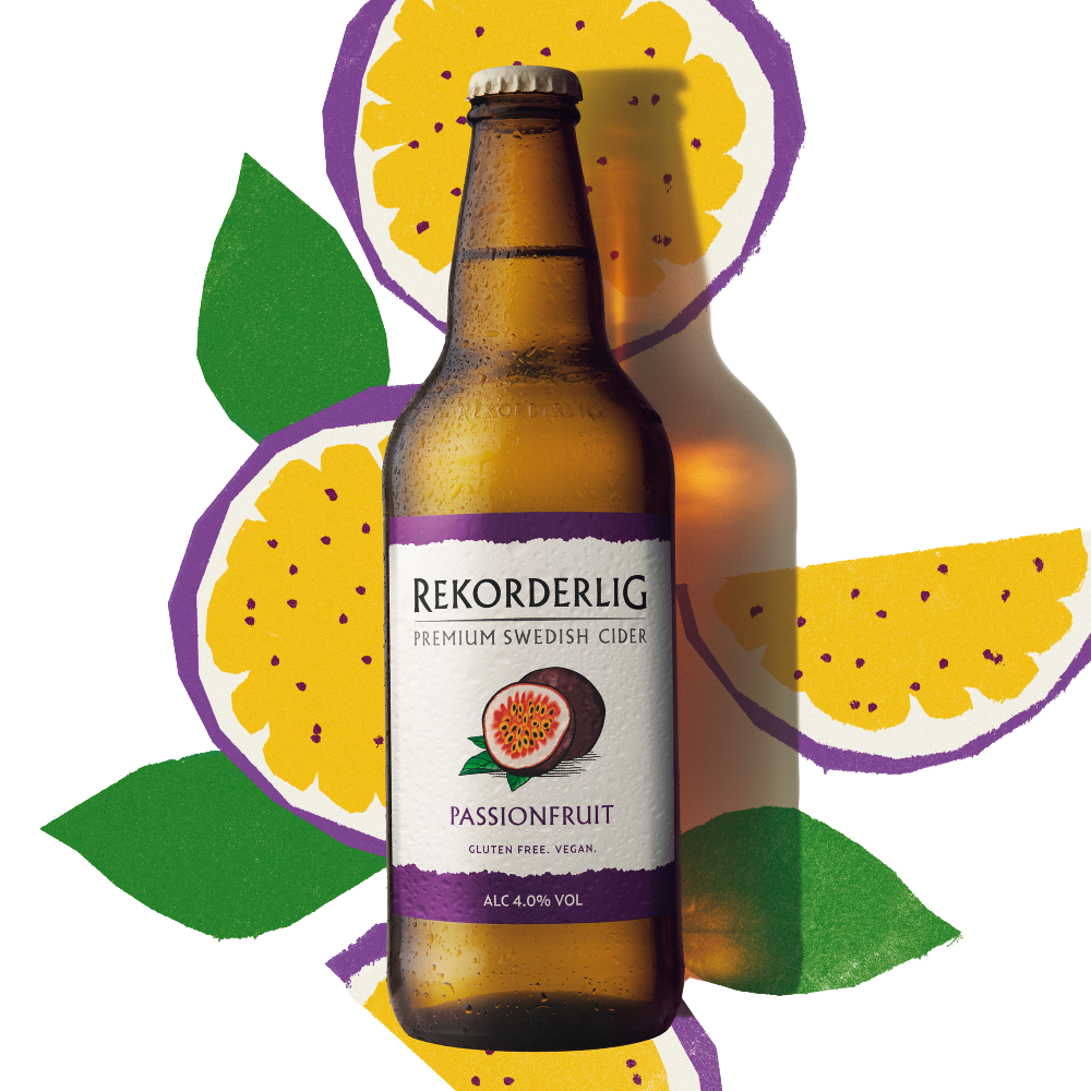 REKORDERLIG PASSION FRUIT CIDER NRB 15 X 500ML