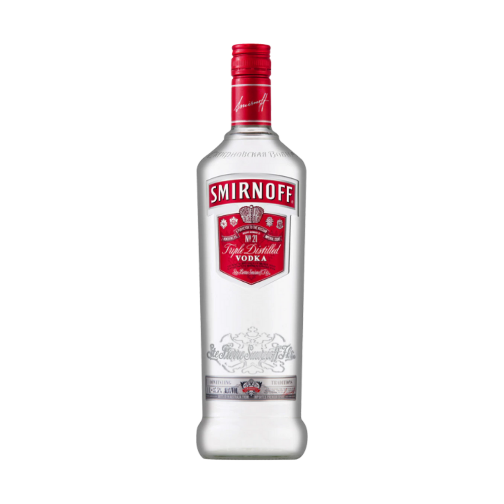 SMIRNOFF RED LABEL VODKA 37.5% 1 LTR
