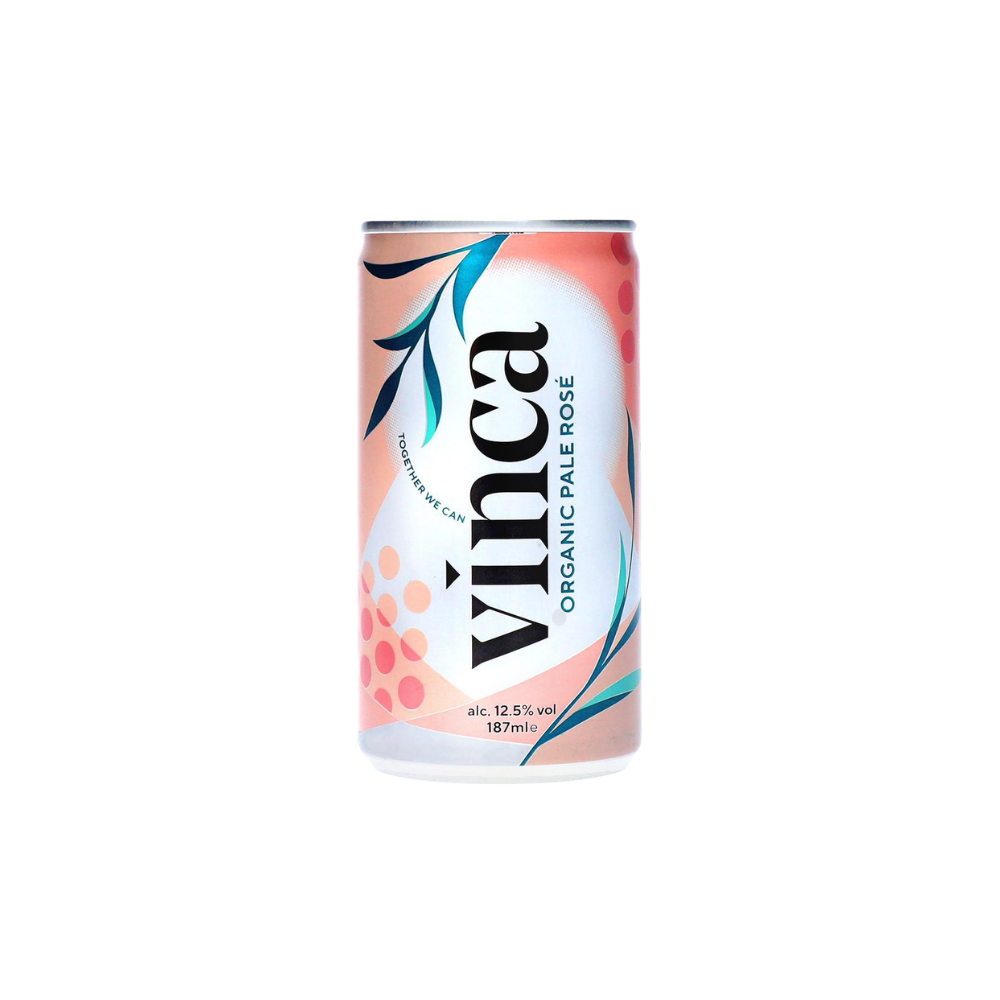VINCA ORGANIC ROSE WINE CANS 12 X 187ML