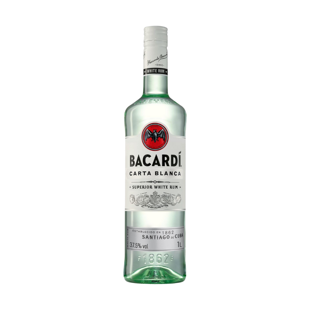 BACARDI CARTA BLANCA 37.5% 1 LTR