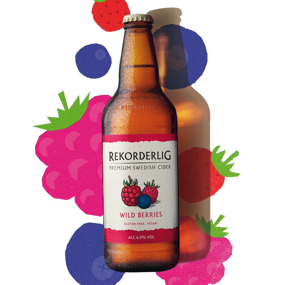 REKORDERLIG WILD BERRIES CIDER NRB 15 X 500ML