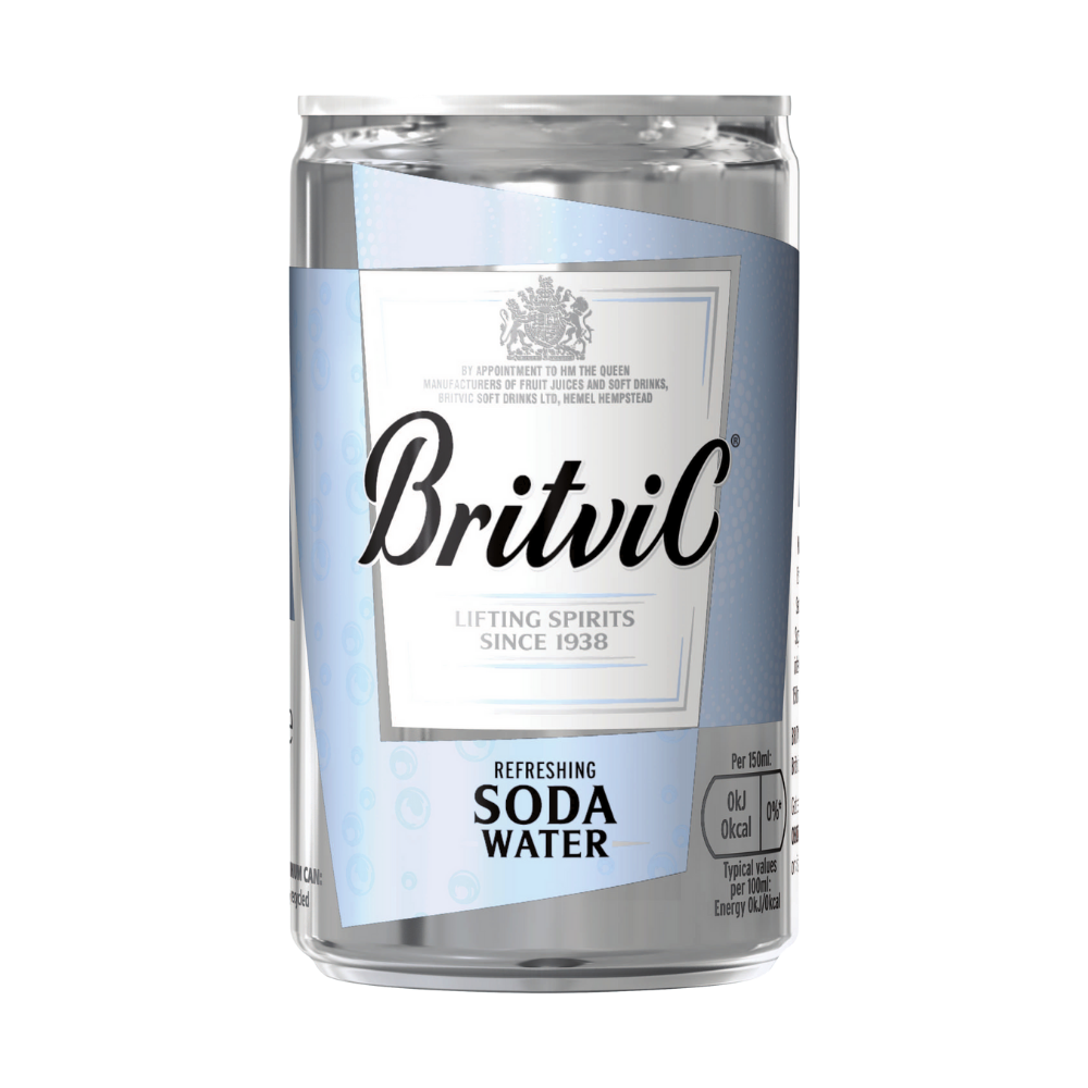 BRITVIC SODA WATER CAN 150 ML
