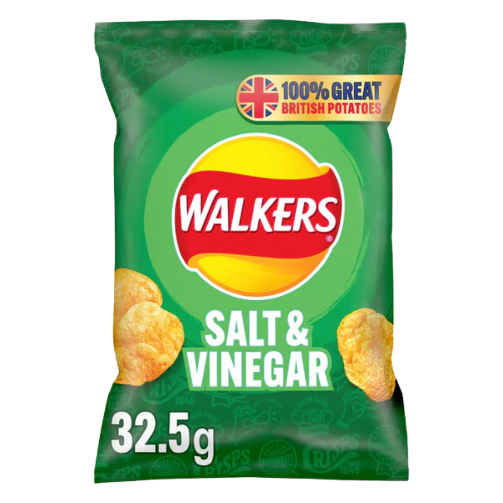 WALKERS SALT & VINEGAR 32 X 32.5G