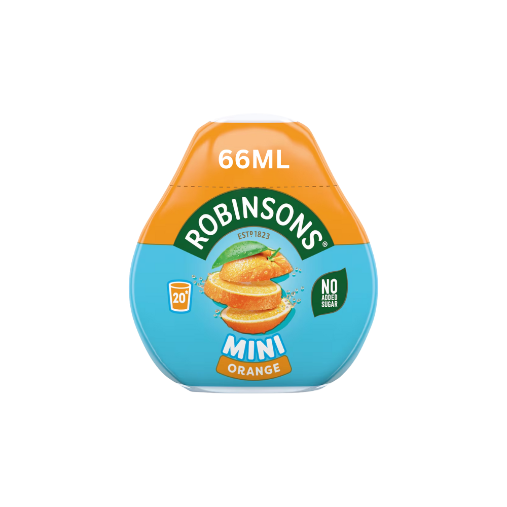 ROBINSONS SQUASH MINI ORANGE 6 X 66ML