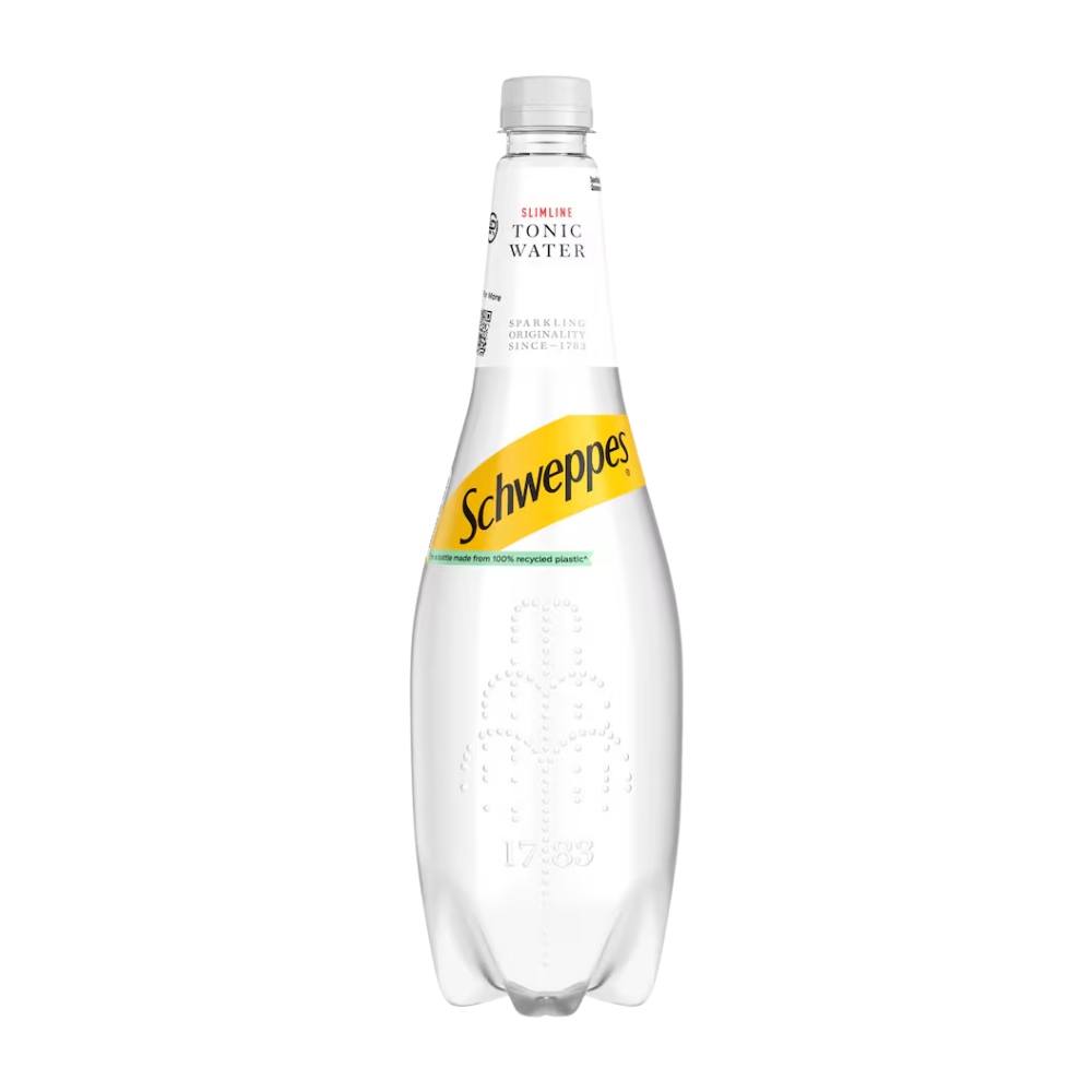 SCHWEPPES SLIMLINE TONIC WATER PET 1 LTR