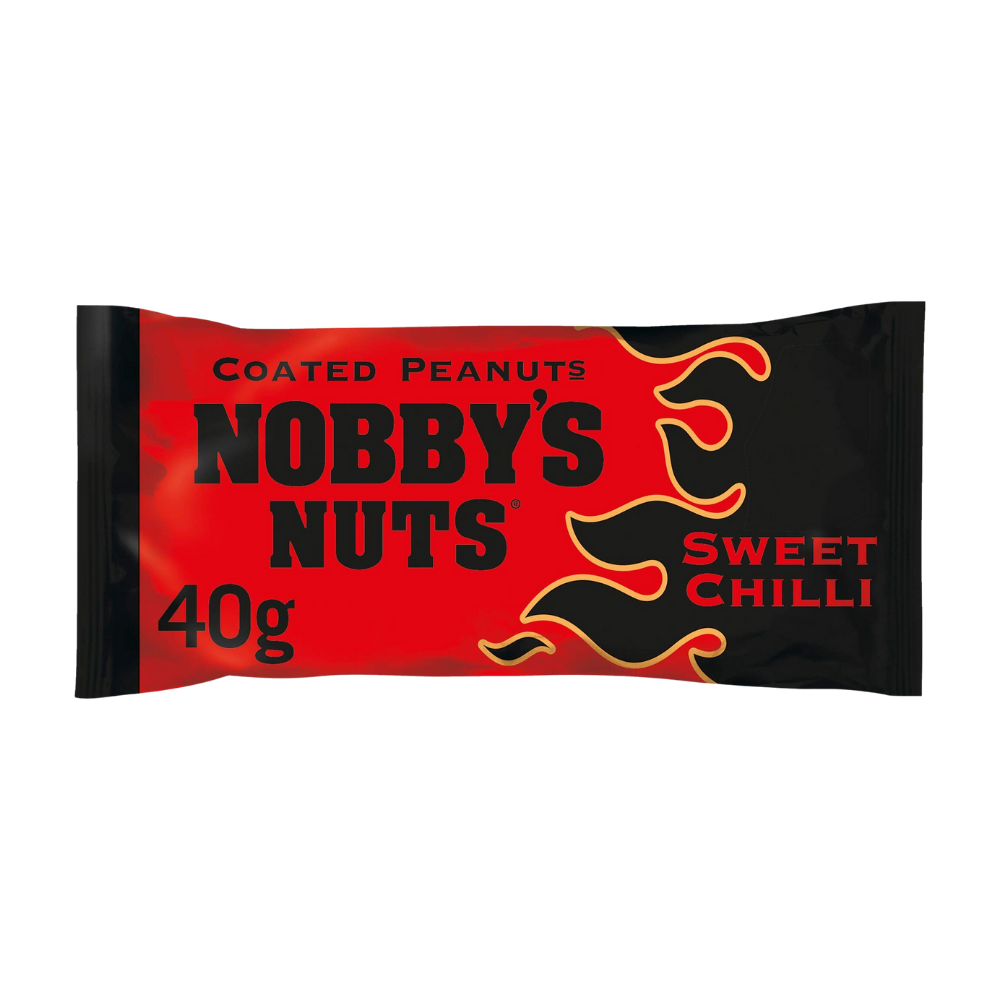 NOBBYS SWEET CHILLI NUTS CARD 20 X 40G
