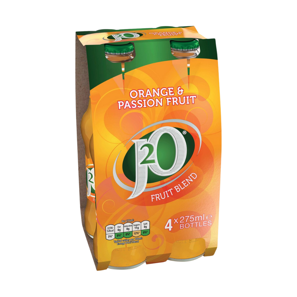 J20 ORANGE & PASSION FRUIT NRB 4 PACK