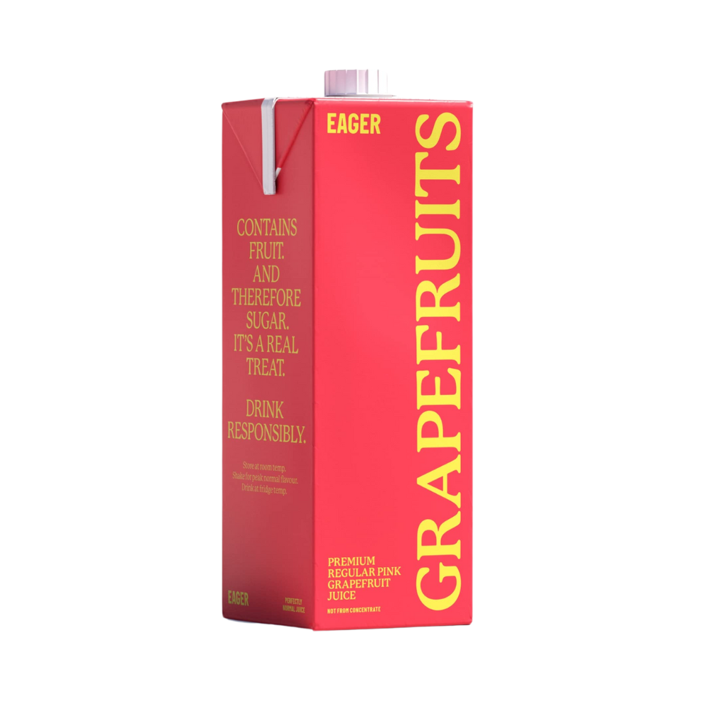 EAGER PINK GRAPEFRUIT JUICE 8 X 1L
