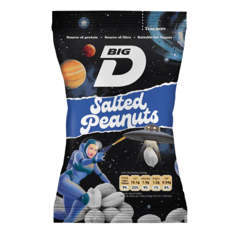BIG D SALTED PEANUTS CARD 20 X 50G