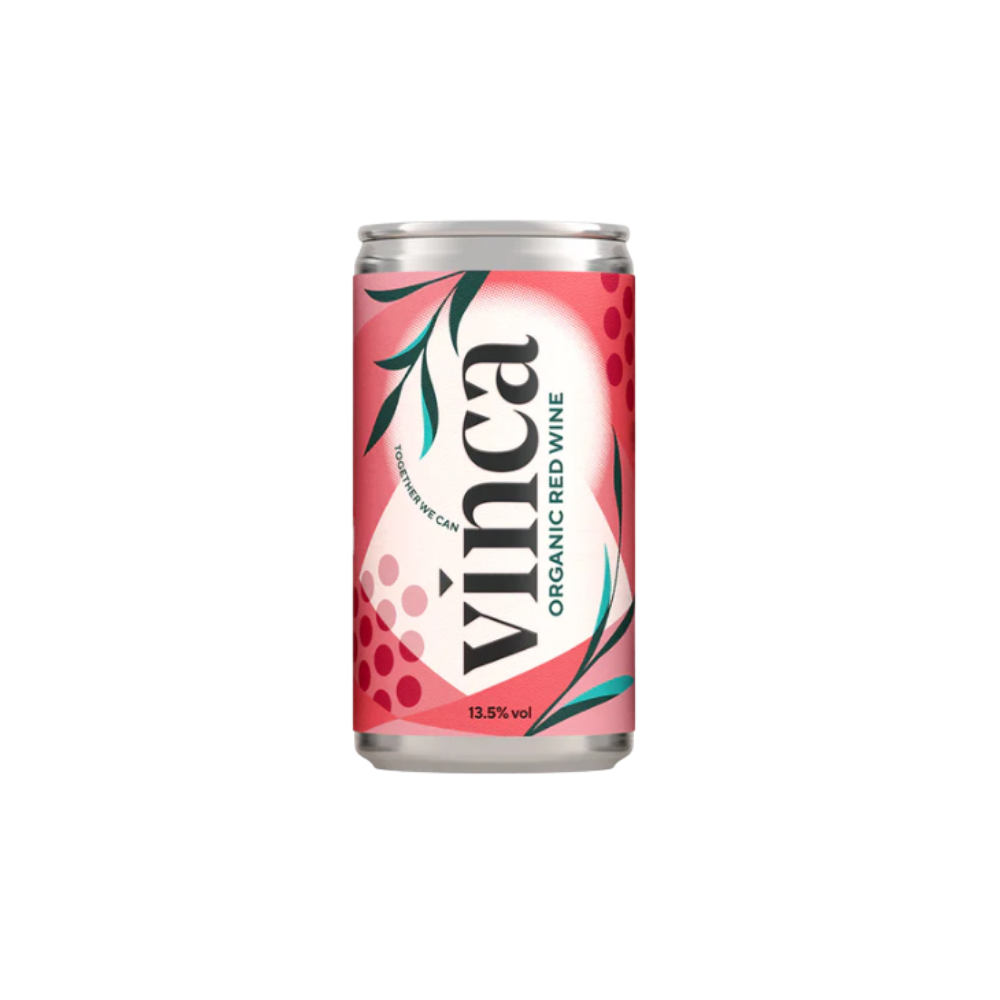 VINCA ORGANIC RED WINE CANS 12 X 187ML