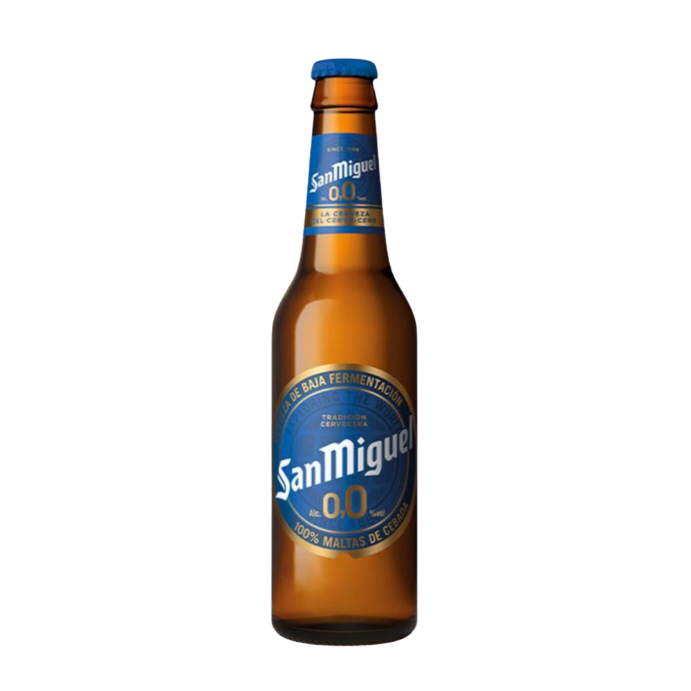 SAN MIGUEL 0,0 NON ALCOHOLIC LAGER NRB 330 ML