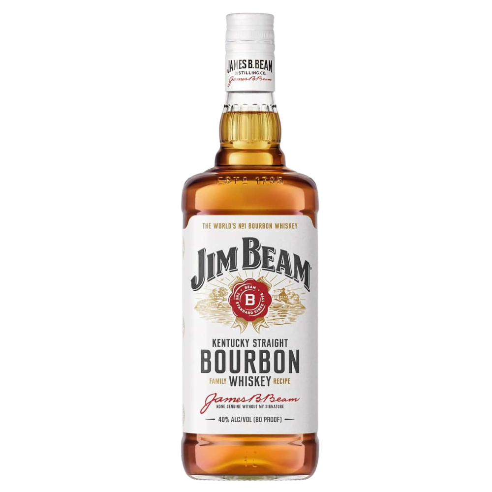 JIM BEAM WHITE LABEL 40%