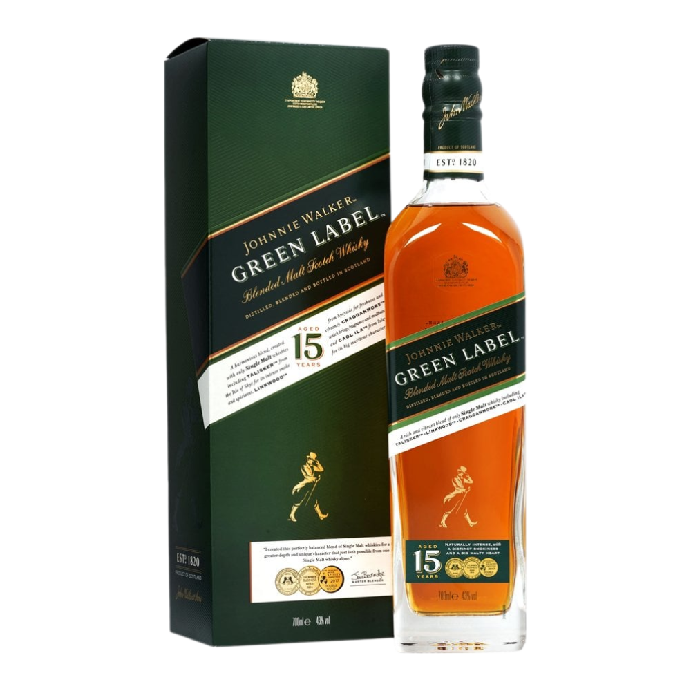 JOHNNIE WALKER GREEN 15 YEAR OLD 43% 700 ML