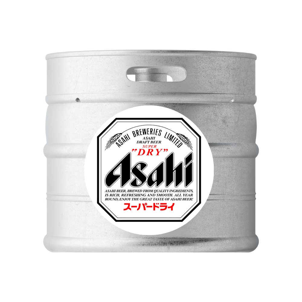 ASAHI SUPER DRY LAGER KEG 6.6 GALLON