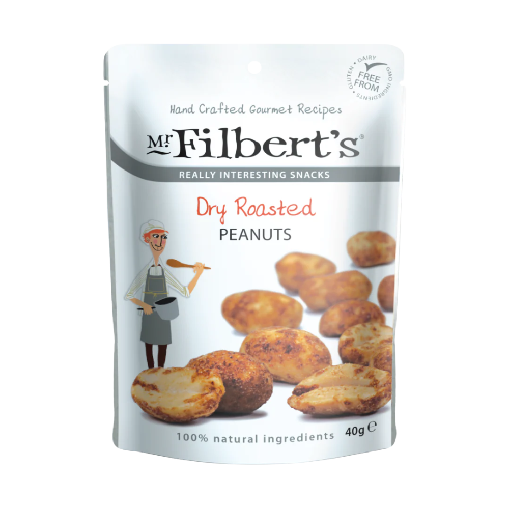 MR FILBERTS DRY ROASTED PEANUTS 40 GM
