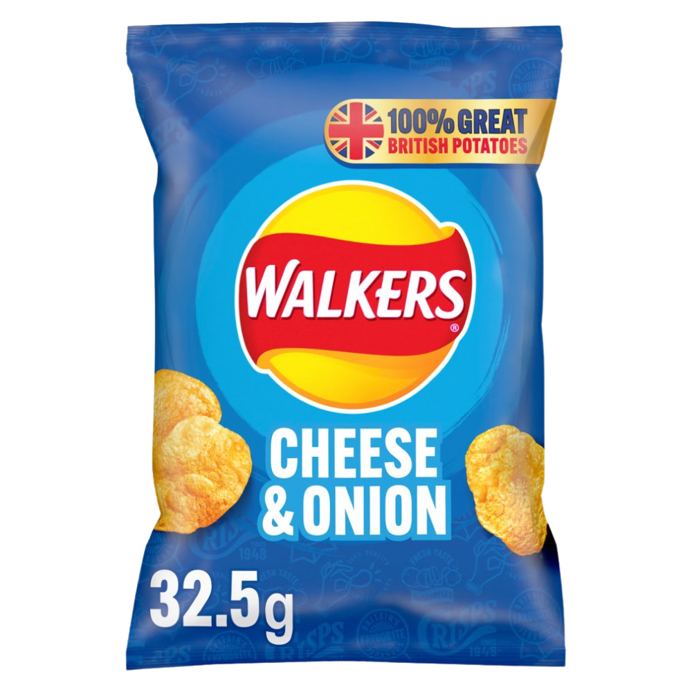 WALKERS CHEESE & ONION STD 32.5 GM