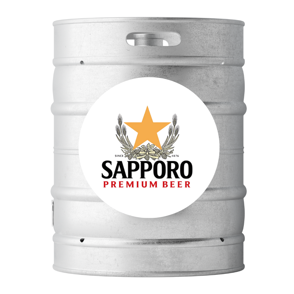 SAPPORO LAGER KEG 11 GALLON
