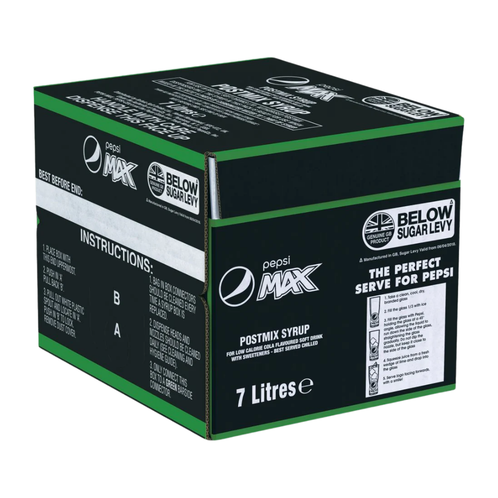 PEPSI MAX POST MIX 7 LTR