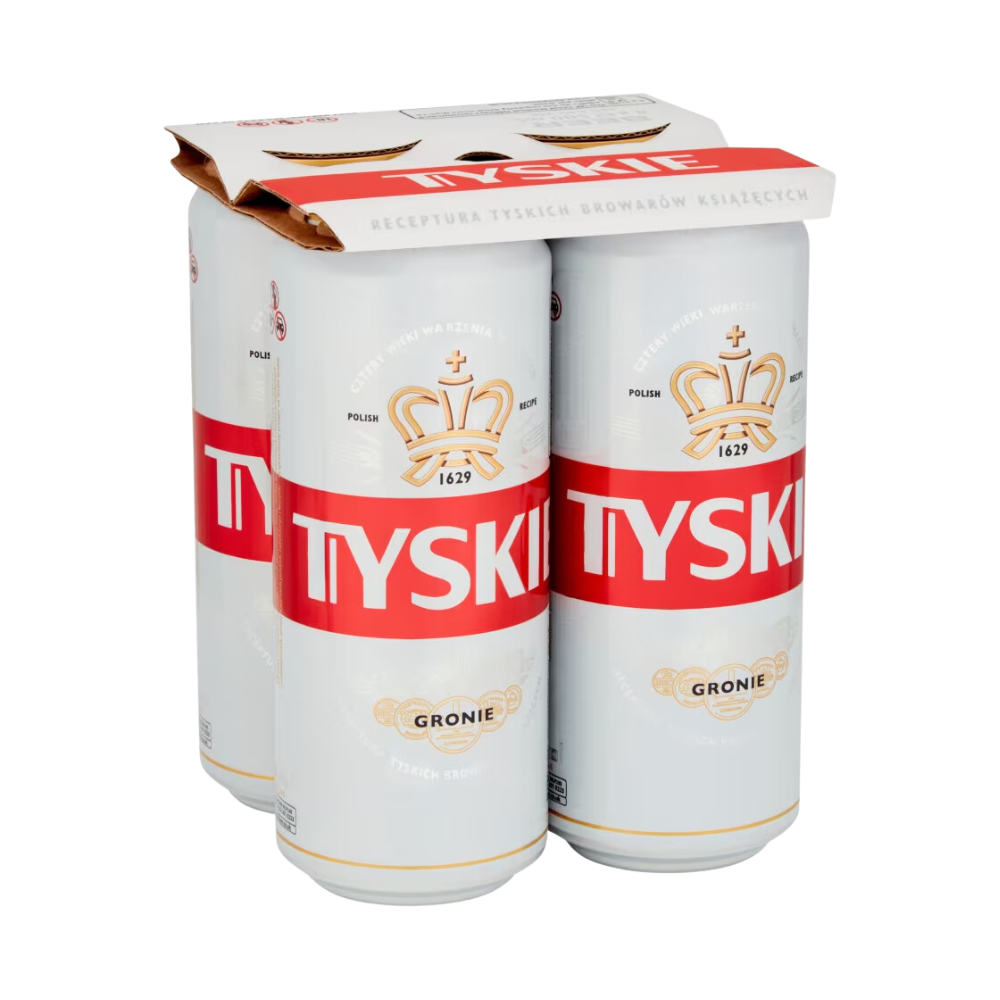 TYSKIE LAGER CAN 500 ML (6 x 4 pack)